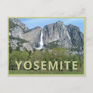 Cartão Postal Scenic Yosemite Vintage