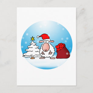 Cartão Postal Schafsweihnacht