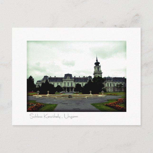 Cartão Postal Schloss Keszthely , Ungarn Postkarte (Frente)