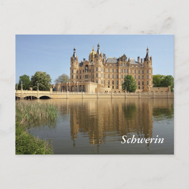 Cartão Postal Schloss Schwerin (Frente)