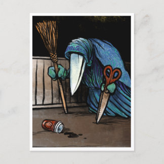 Cartão Postal Schnabelperchten - Critter Yule Spooky