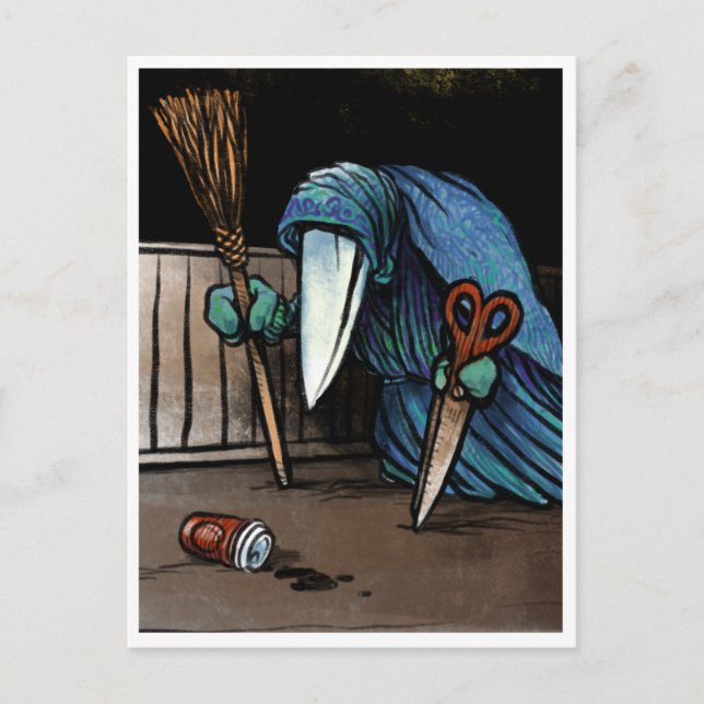 Cartão Postal Schnabelperchten - Critter Yule Spooky (Frente)