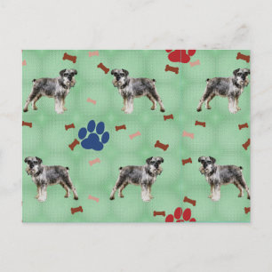 Cartão Postal Schnauzer Art