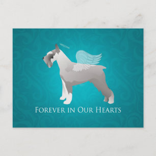 Cartão Postal Schnauzer Pet Memorial Design