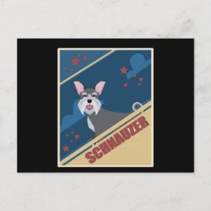 Cartão Postal Schnauzer Proprietário do cão Schnauzers