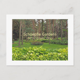 CARTÃO POSTAL SCHOEPFLE GARDEN (OHIO)