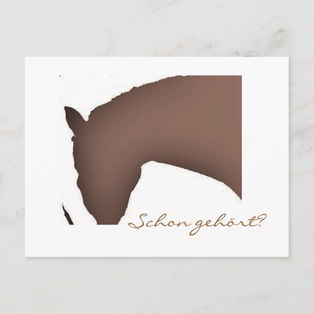 Cartão Postal "Schon gehört?" (Postkarte) (Frente)