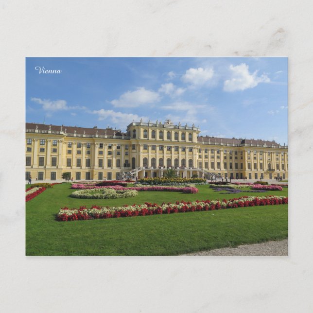 Cartão Postal Schönbrunn Palace Viena (Frente)