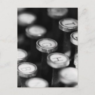 Cartão Postal Schreibmaschinentasten