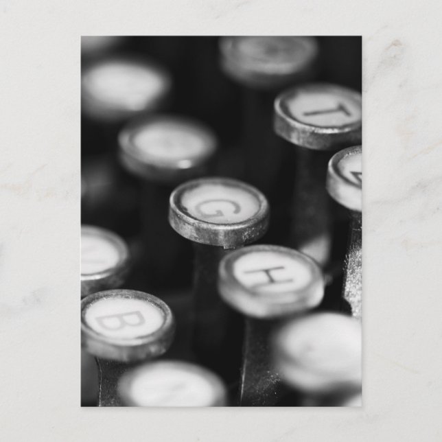 Cartão Postal Schreibmaschinentasten (Frente)