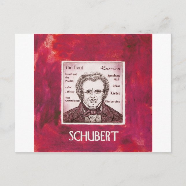 Cartão Postal Schubert (Frente)