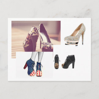 Cartão Postal schuh Postkarte