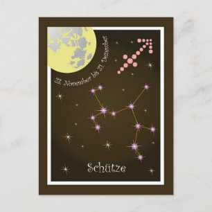 Cartão Postal Schütze, 23 de novembro bis 21. Dezember Postkart