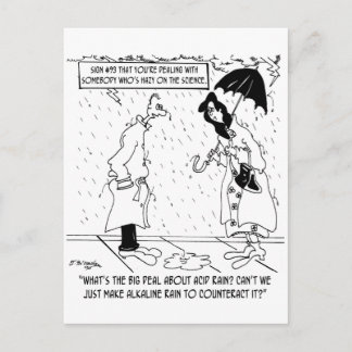 Cartão Postal Science Cartoon 7084
