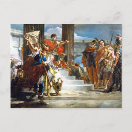 Cartão Postal Scipio Africanus Freeing Massiva, petróleo na canv