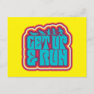 Cartão Postal Scooby and the Gang "Get Up & Run" Graphic
