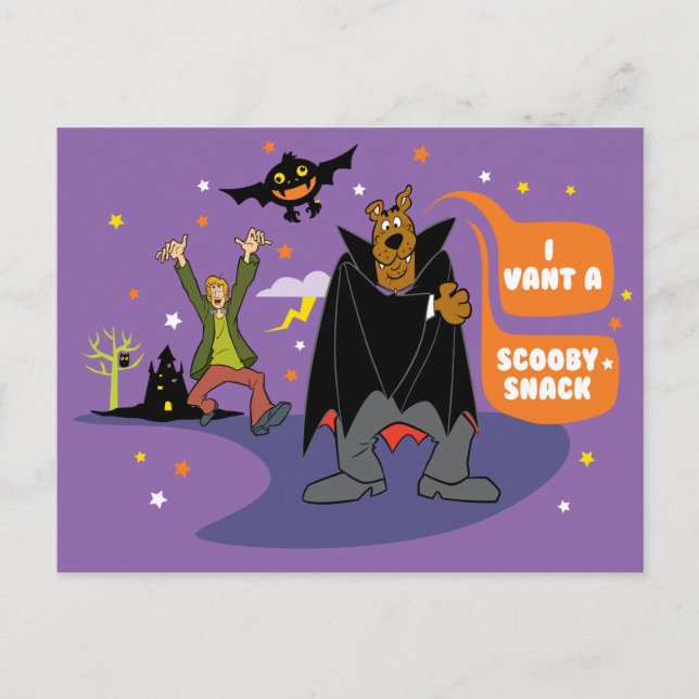 Cartão Postal Scooby-Doo | I Vant a Scooby Snack (Frente)