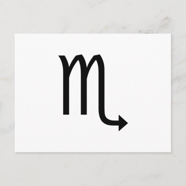 Cartão Postal Scorpio (Frente)