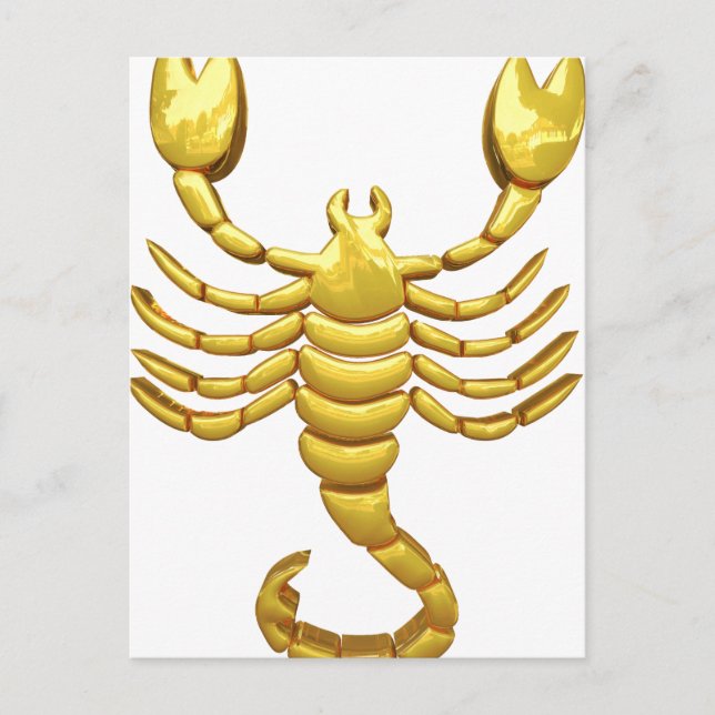 Cartão Postal Scorpio de ouro (Frente)
