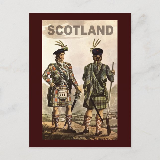Cartão Postal Scotland Art (Frente)