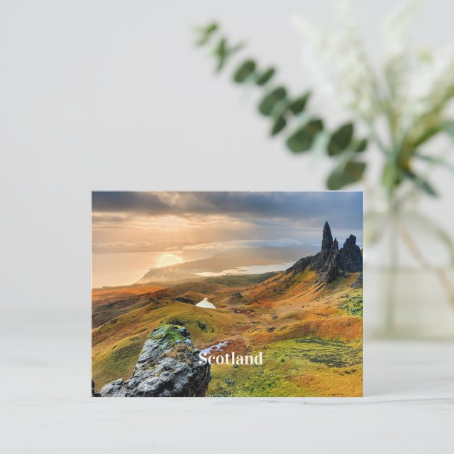 Cartão Postal Scotland, beautiful mountain landscape postcard (Em pé/Frente)