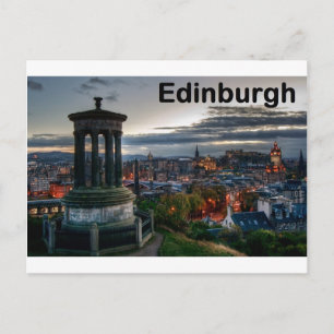 Cartão Postal Scotland Edinburgh skyline (Rua.K)