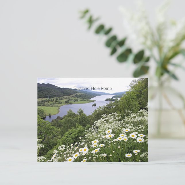 Cartão Postal Scotland Hole Romp (Em pé/Frente)