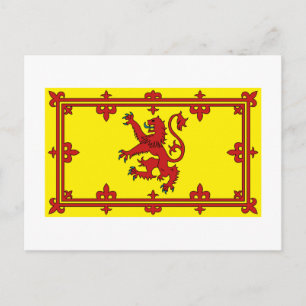 Cartão Postal Scotland Lion Flag