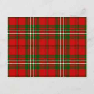 Cartão Postal Scott tartan Red xadrez