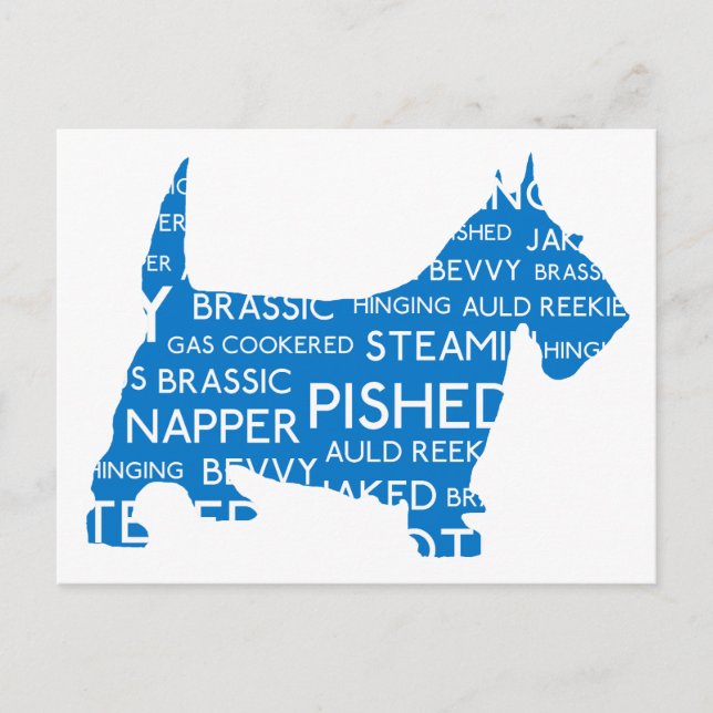Cartão Postal scottie Auld Reekie Scottish Slang.png (Frente)