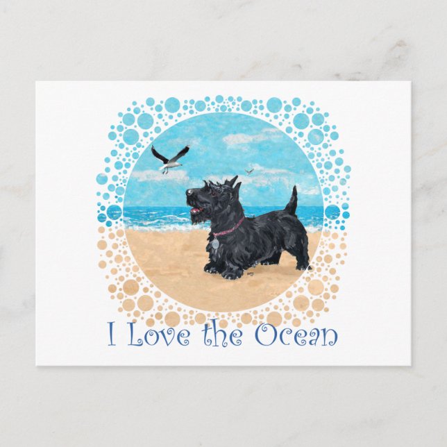 Cartão Postal Scottie Beach PERSONALIZADO (Frente)