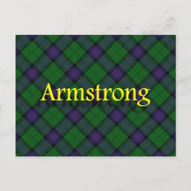 Cartão Postal Scottish Clan Armstrong (Frente)