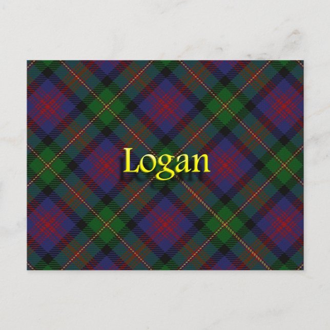 Cartão Postal Scottish Clan Logan (Frente)