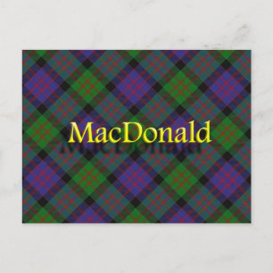 Cartão Postal Scottish Clan MacDonald