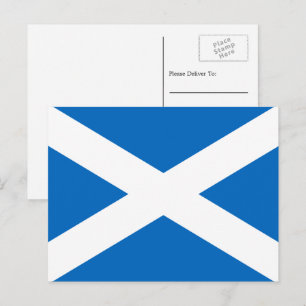 Cartão Postal Scottish Flag, Flag of Scotland
