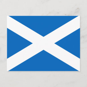 Cartão Postal Scottish Flag of Scotland Santo Andrew's Cross Sal