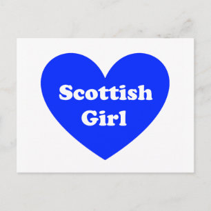 Cartão Postal Scottish Girl