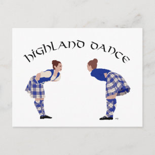 Cartão Postal Scottish Highland Dance Reel