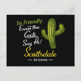 Cartão Postal Scottsdale Postcard Cactus Funny Retro