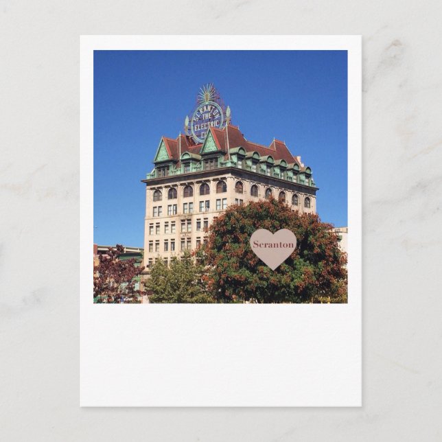 Cartão Postal Scranton Electric Building-Scranton, PA (Frente)