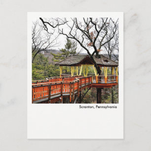 Cartão Postal Scranton PA Postcard-Nay Aug Park Tree House