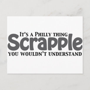 Cartão Postal Scrapple Philly Thing