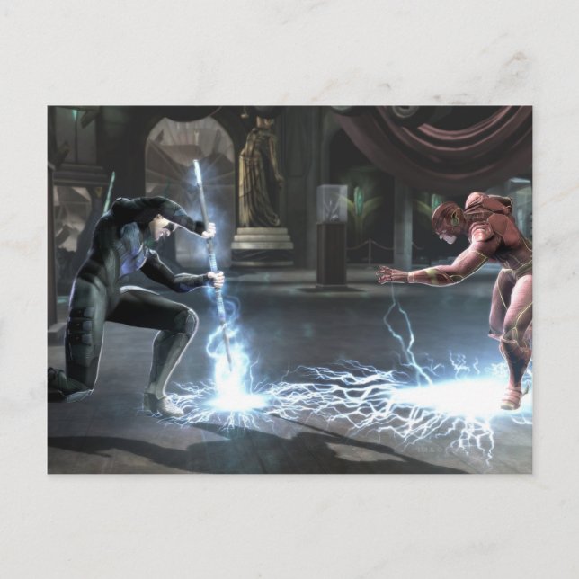 Cartão Postal Screenshot: Nightwing contra o flash (Frente)