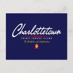 Cartão Postal Script Charlottetown