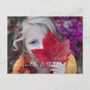 Cartão Postal Script de Caligrafia do Modelo de Fotografia Agrad