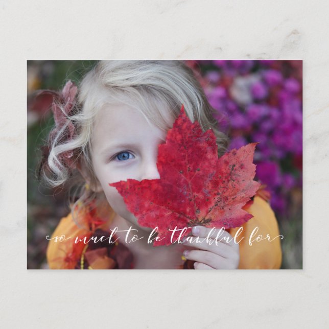 Cartão Postal Script de Caligrafia do Modelo de Fotografia Agrad (Frente)