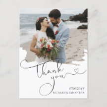 Script de Casamento Elegante Obrigado Foto