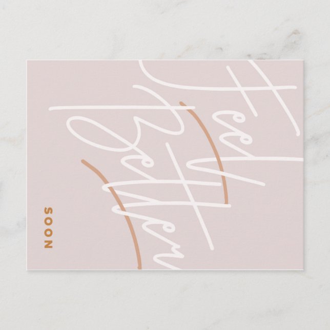 Cartão Postal Script de Melhoras (Frente)