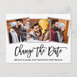 Cartão Postal Script De Pincel Altera A Foto Da Data 3