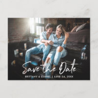 Script manuscrito de tendência Salvar a data Foto